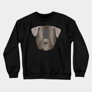 Bulldog Face No Text Crewneck Sweatshirt